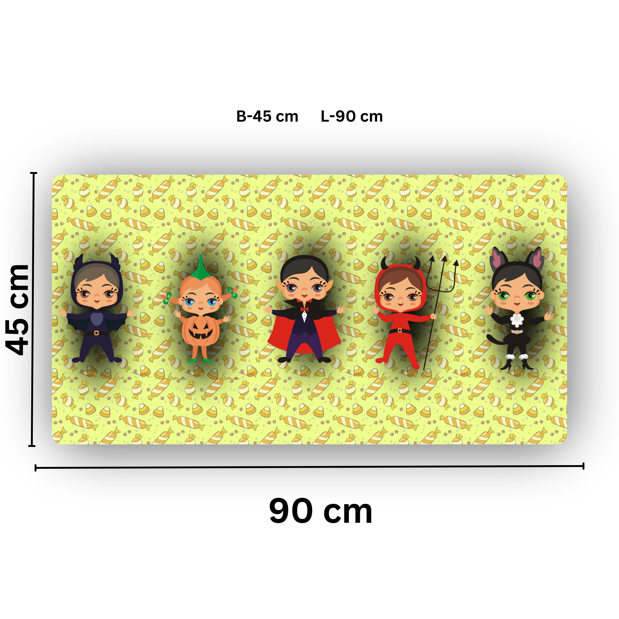 Premium PU Leather Mouse Pads | Non-Slip |Waterproof | Stylish & Durable | Cute Devil Kids