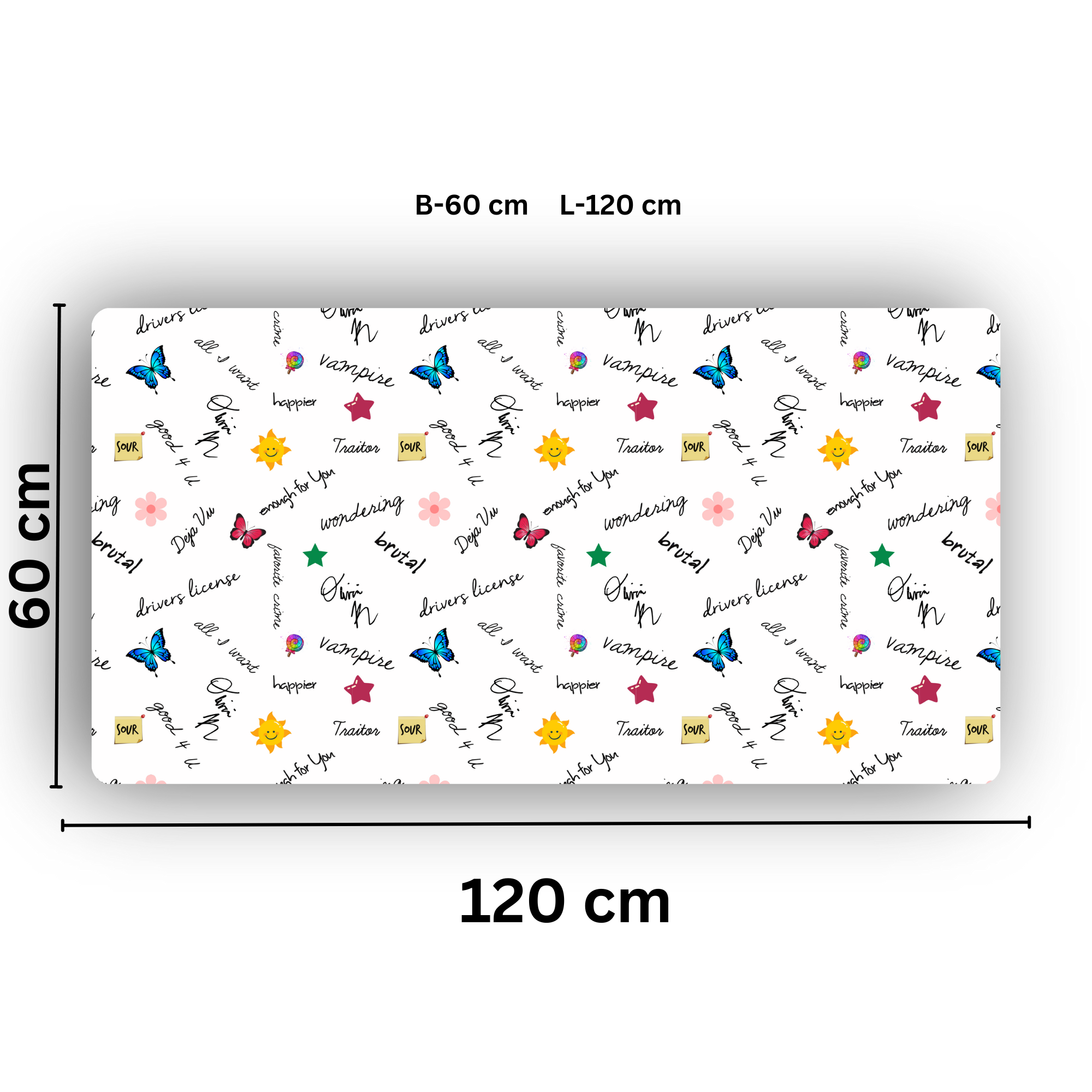 Premium PU Leather Mouse Pads | Non-Slip |Waterproof | Stylish & Durable | Olivia Rodrigo Songs