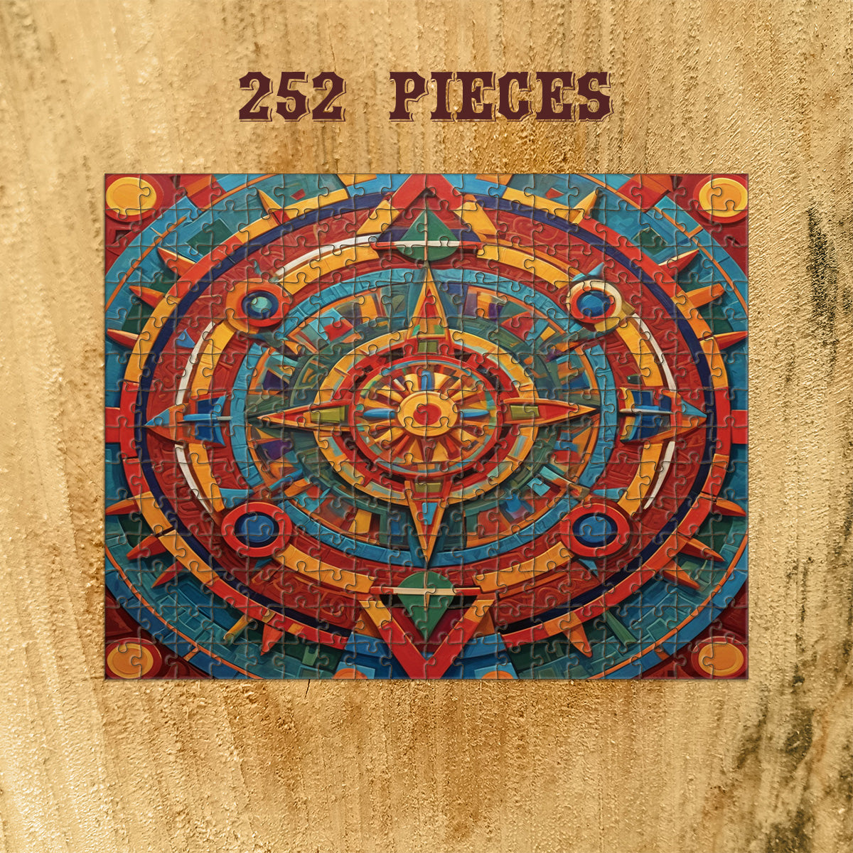 Rectangle Puzzles for All Ages – High-Quality, Durable, and Fun Jigsaw with Precision Laser-Cut Pieces | Hispanic Heritage Patterns