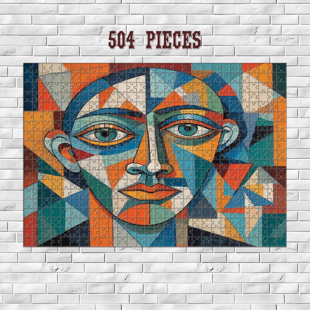 Rectangle Puzzles for All Ages – High-Quality, Durable, and Fun Jigsaw with Precision Laser-Cut Pieces | Hispanic Heritage-Cubism Portrait
