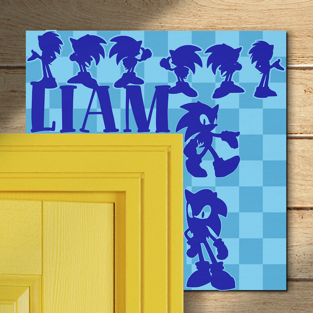 CUSTOM Wooden Door Corner | PERSONALIZED Name Sign | Single/Double Layer | 10” & 15” Sizes | Kids Room Decor | Gotta Go