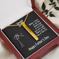 Cute Father's Day Personalized Vertical Bar / Stick Necklace | To Father from Son - You are my Blessing