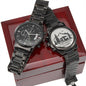 Engraved Black Chronograph Watch - Thoughtful Gift for Grandpa who has everything | Durable, Stylish, and Functional - Camping Memories