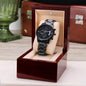 Engraved Chronograph watch | Unique Meaningful gift for Grandfather on National Grandparents Day | Sentimental Keepsake | Fishing Memories