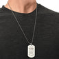 Engraved Dog Tag Necklace with Ball Chain | Personalized Unique Sentimental Gift for Grandfather who has everything | Legendary Grandpa Stories