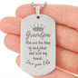 Engraved Dog Tag Necklace with Ball Chain | Personalized Unique Sentimental Gift for Grandfather who has everything | King of Dad Jokes