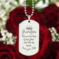 Engraved Dog Tag Necklace with Ball Chain | Personalized Unique Sentimental Gift for Grandfather who has everything | King of Dad Jokes