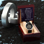 Anniversary Gift for Husband | Romantic Present for Hubby | Message Card Watch | Synced Hearts