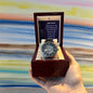 Anniversary Gift for Husband | Romantic Present for Hubby | Message Card Watch | Synced Hearts