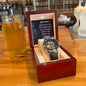 Anniversary Gift for Husband | Romantic Present for Hubby | Message Card Watch | Synced Hearts