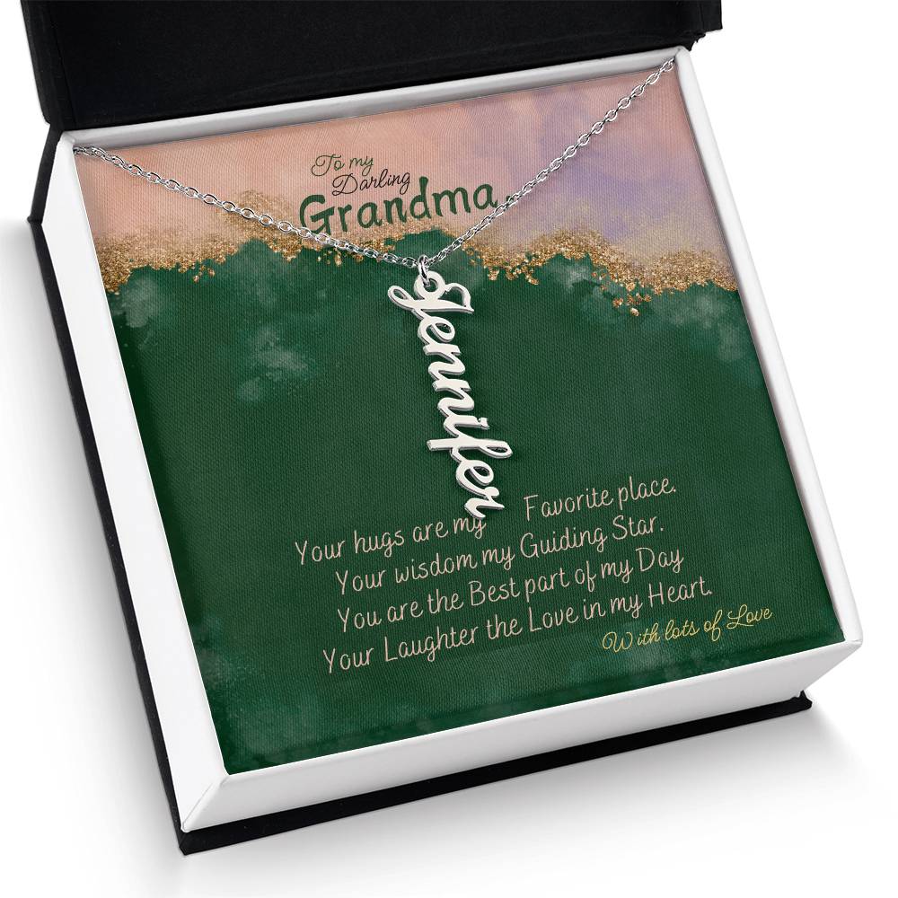 Personalized Name Necklace for Grandma who has everything | Cherished Keepsake Sentimental gift for your Grandmother | Elegant Love