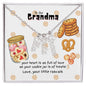 Personalized Name Necklace for Grandma who has everything | Cherished Keepsake Sentimental gift for your Grandmother | Cookie Jar Love