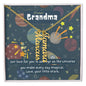 Personalized Name Necklace for Grandma who has everything | Cherished Keepsake Sentimental gift for your Grandmother | Love as huge as the Universe