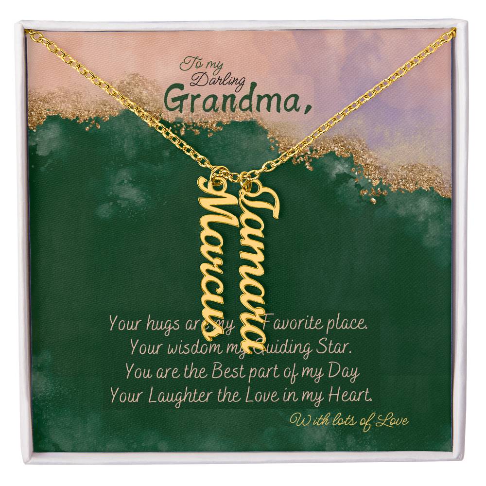 Personalized Name Necklace for Grandma who has everything | Cherished Keepsake Sentimental gift for your Grandmother | Elegant Love