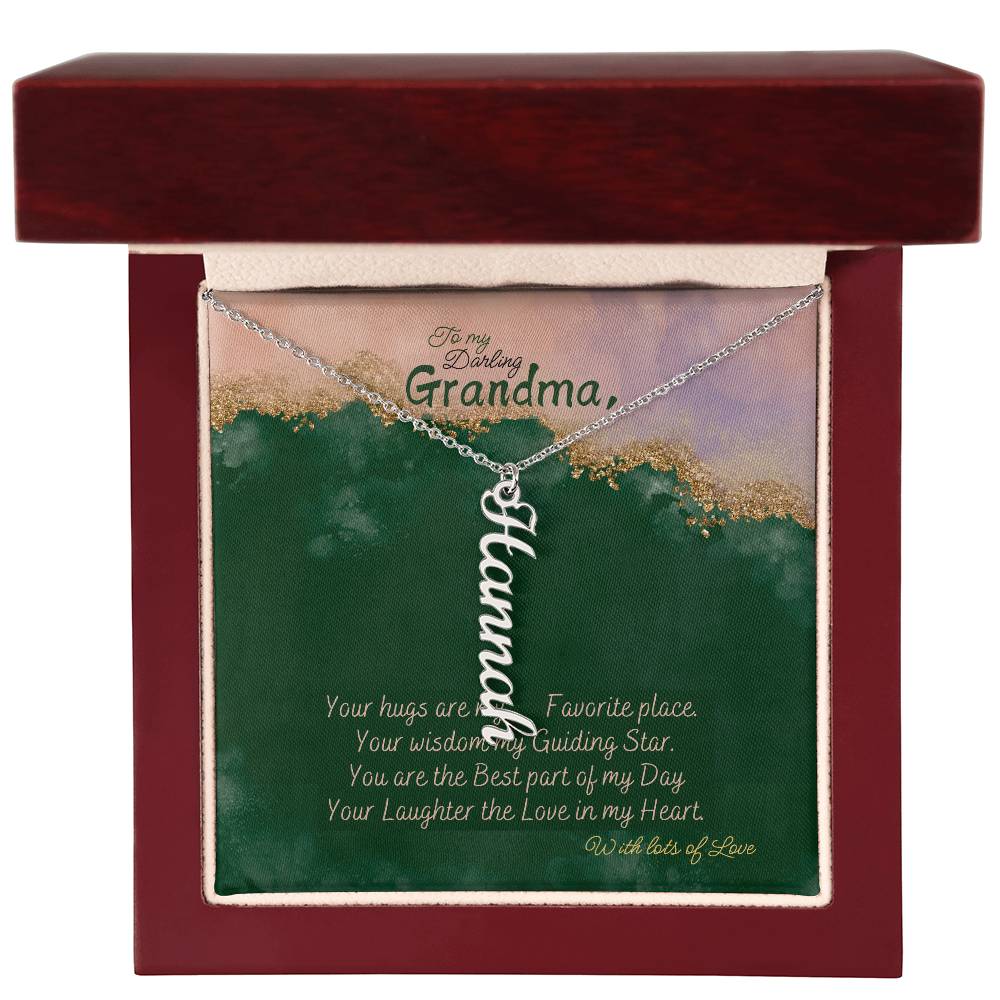 Personalized Name Necklace for Grandma who has everything | Cherished Keepsake Sentimental gift for your Grandmother | Elegant Love