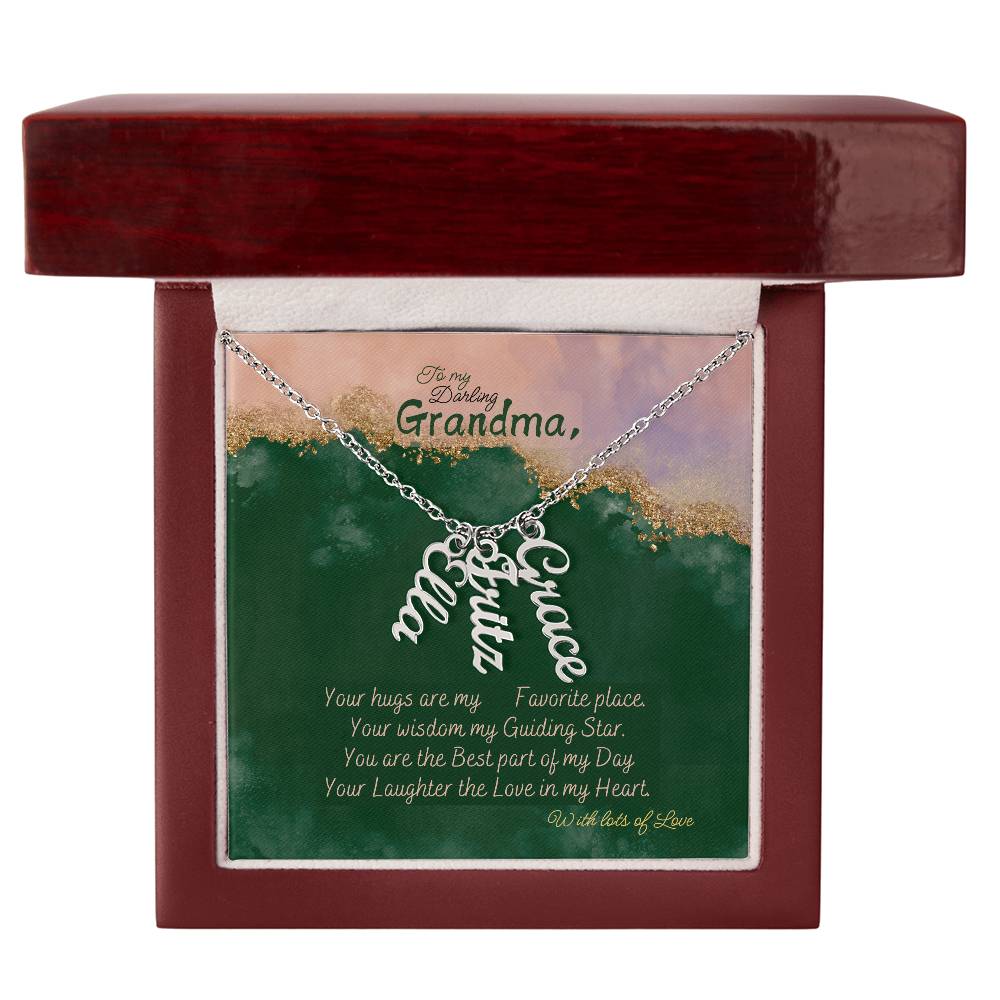 Personalized Name Necklace for Grandma who has everything | Cherished Keepsake Sentimental gift for your Grandmother | Elegant Love