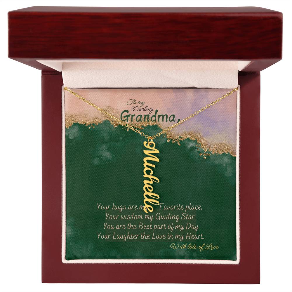 Personalized Name Necklace for Grandma who has everything | Cherished Keepsake Sentimental gift for your Grandmother | Elegant Love