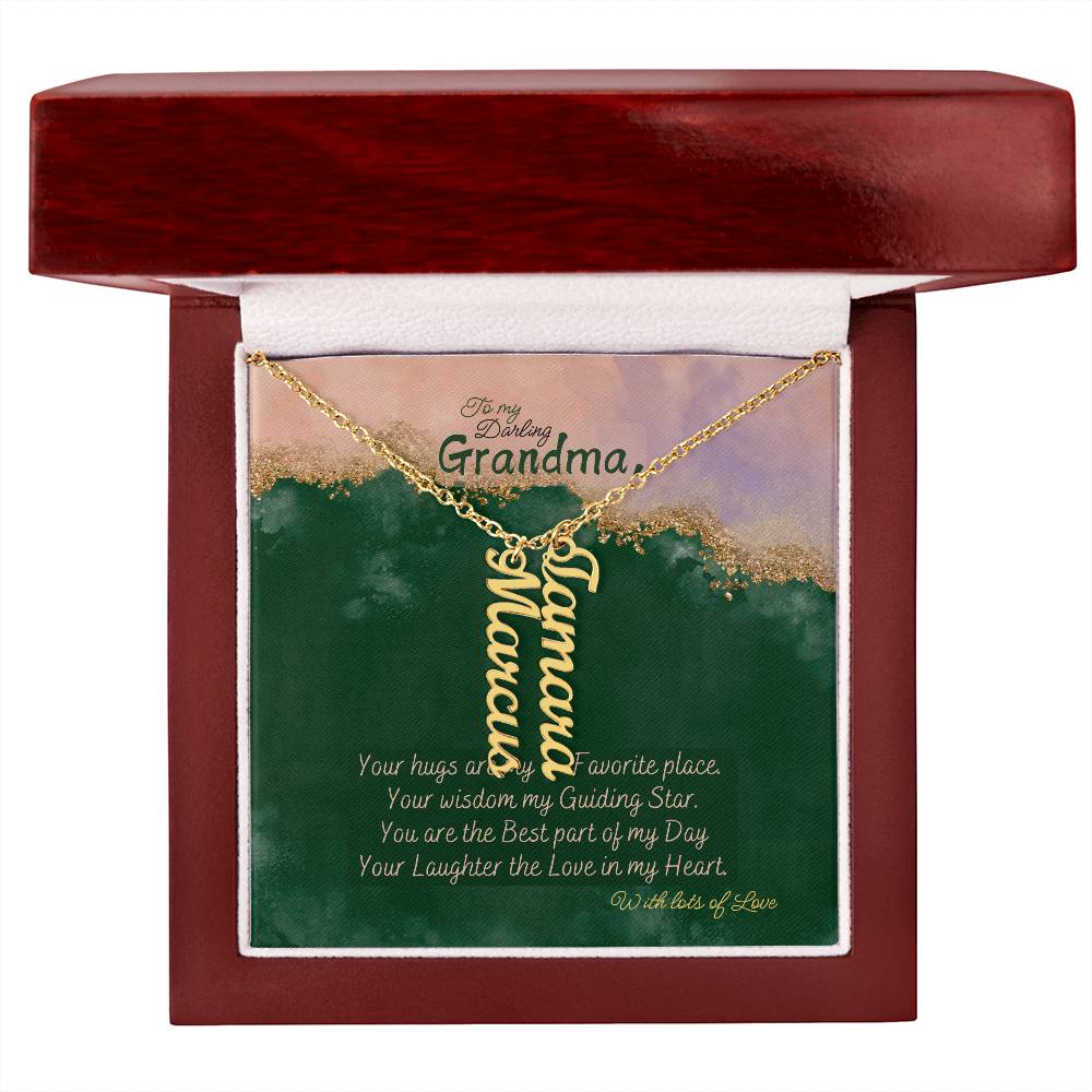 Personalized Name Necklace for Grandma who has everything | Cherished Keepsake Sentimental gift for your Grandmother | Elegant Love