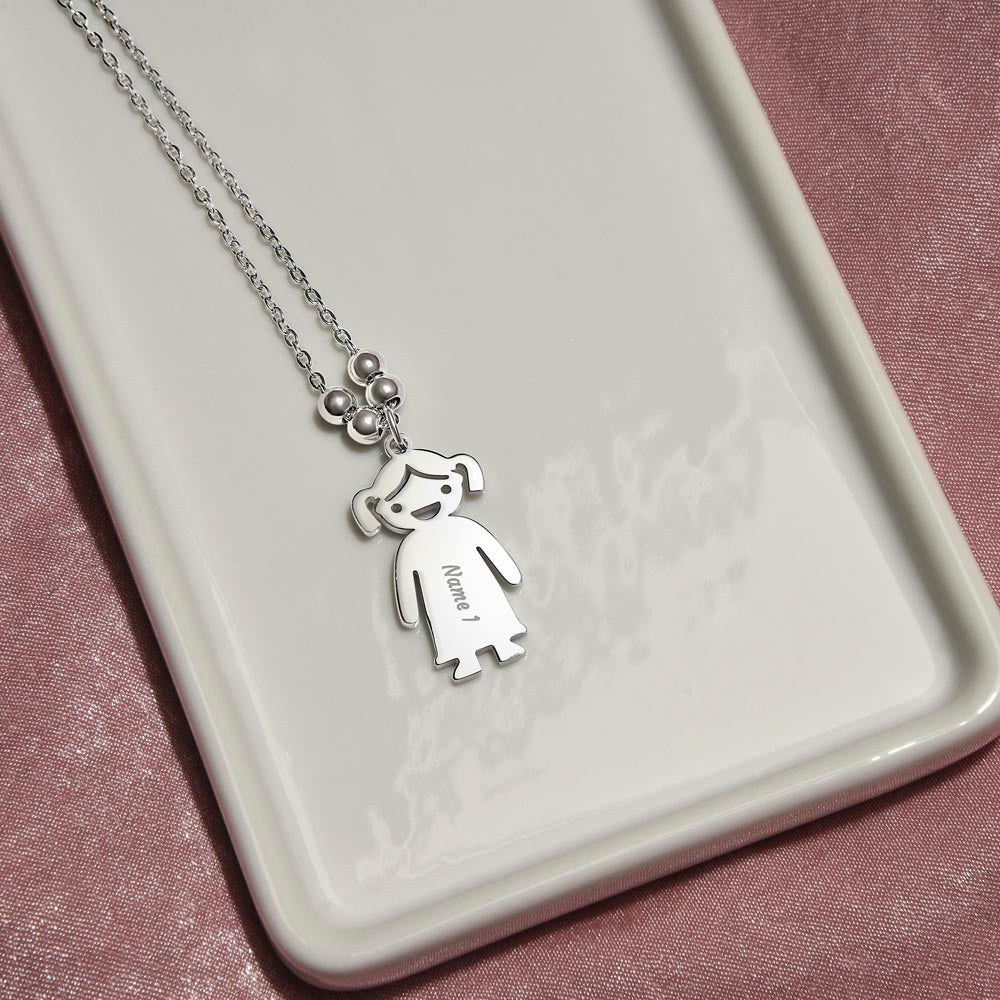 Personalized Kid Charm Necklace Gift for Grandma who has everything | Unique Sentimental Keepsake | Love as huge as the Universe