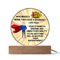 Grandparent day Gift for Gramps | Thoughtful Cute present for Grandpa who has everything | LED Acrylic Plaque | Superhero Grandfather