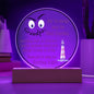 Grandparent day Gift for Gramps | Thoughtful Cute present for Grandpa who has everything | LED Acrylic Plaque | Raised Eyebrows