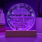 Single Grandma gift on Grandparent day for Nana | Thoughtful Cute present for Grammy who has everything | LED Acrylic Plaque | Raised the Bar