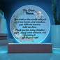 Single Grandma gift on Grandparent day for Nana | Thoughtful Cute present for Grammy who has everything | LED Acrylic Plaque | Hold me Close
