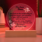 Single Grandma gift on Grandparent day for Nana | Thoughtful Cute present for Grammy who has everything | LED Acrylic Plaque | Hold me Close