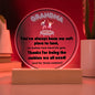 Grandparent day Gift for Nana | Thoughtful Cute present for Grammy who has everything | LED Acrylic Plaque | A Place to Land