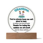 Grandparent day Gift for Nana | Thoughtful Cute present for Grammy who has everything | LED Acrylic Plaque | A Place to Land