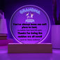 Grandparent day Gift for Nana | Thoughtful Cute present for Grammy who has everything | LED Acrylic Plaque | A Place to Land