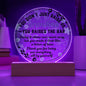Single Grandma gift on Grandparent day for Nana | Thoughtful Cute present for Grammy who has everything | LED Acrylic Plaque | Raised the Bar
