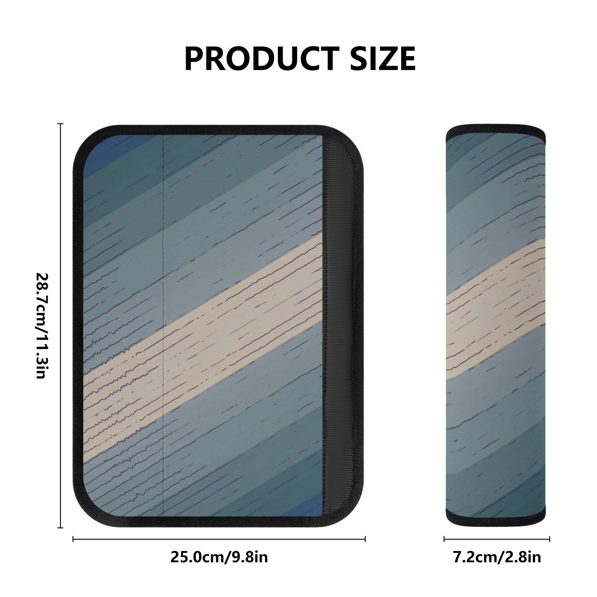 Seat Belt Cover for Cars | Vehicle Seatbelt Protector | Shoulder Pad/Cushion | Safety Belt Wrap | Blue Rainbow Sunset