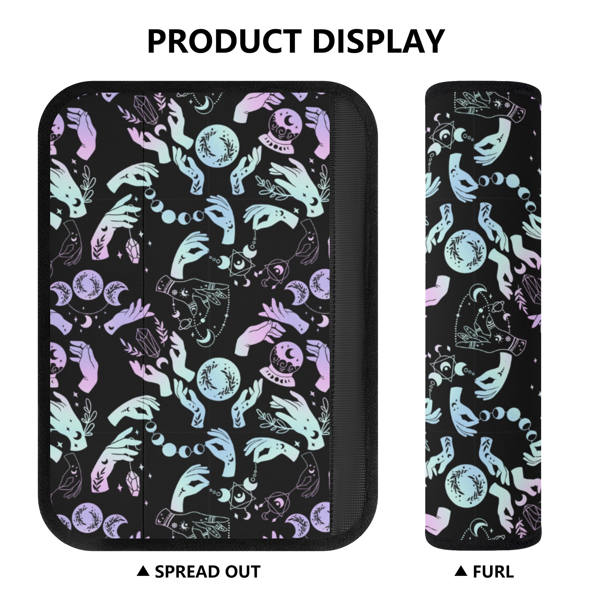 Seat Belt Cover for Cars | Vehicle Seatbelt Protector | Shoulder Pad/Cushion | Safety Belt Wrap | Witchy Crystal Ball