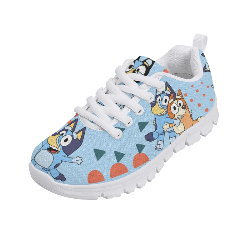 Kids Running Shoes. Back to School Kids Sneakers. Unisex Childrens Running Trainers-Cute Blue Heelers