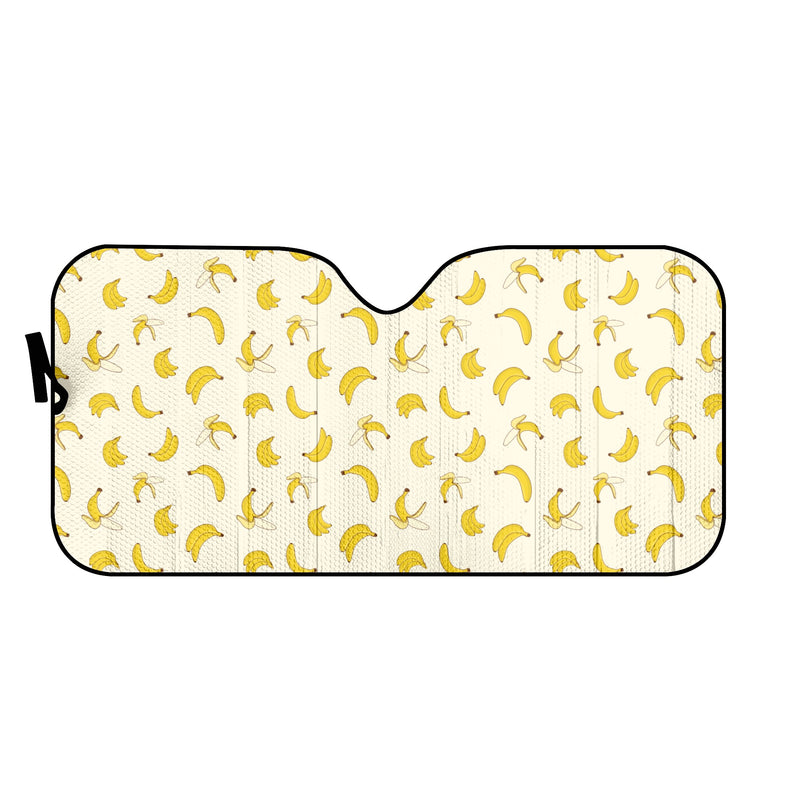 Car Decor | Pastel Auto Sun Shade | Vehicle Windshield | Trendy Car Interiors | Yellow Banana