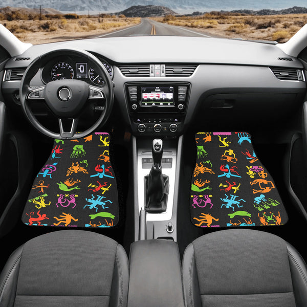 Car Floor Mats | Set of 2 | Universal size | All Weather proof | Affordable | Washable-Haring Style