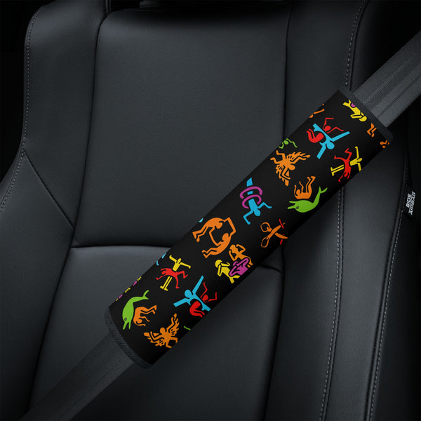 Seat Belt Cover for Cars | Vehicle Seatbelt Protector | Shoulder Pad/Cushion | Safety Belt Wrap | Haring Style