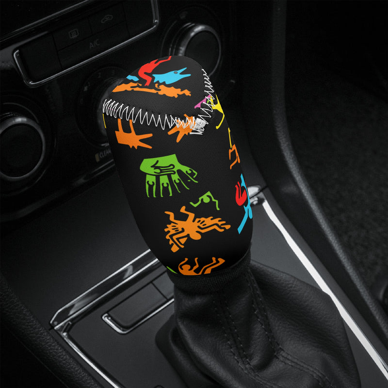 Gear Knob Cover for Cars | Manual or Automatic Transmission stick cover | Car Shifter Gear cover-Haring style