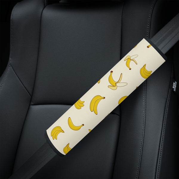 Seat Belt Cover for Cars | Vehicle Seatbelt Protector | Shoulder Pad/Cushion | Safety Belt Wrap | Bananas Pattern