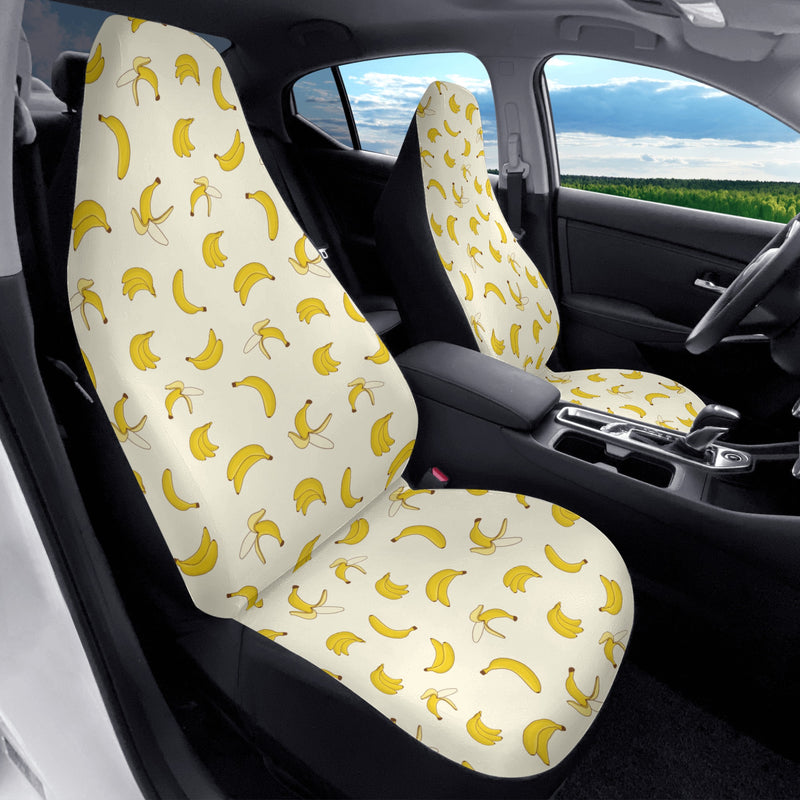 Car Accessories | Car Seat Covers for Front | Set of 2 | Sweat Protector | Vehicle Interiors –Yellow Bananas