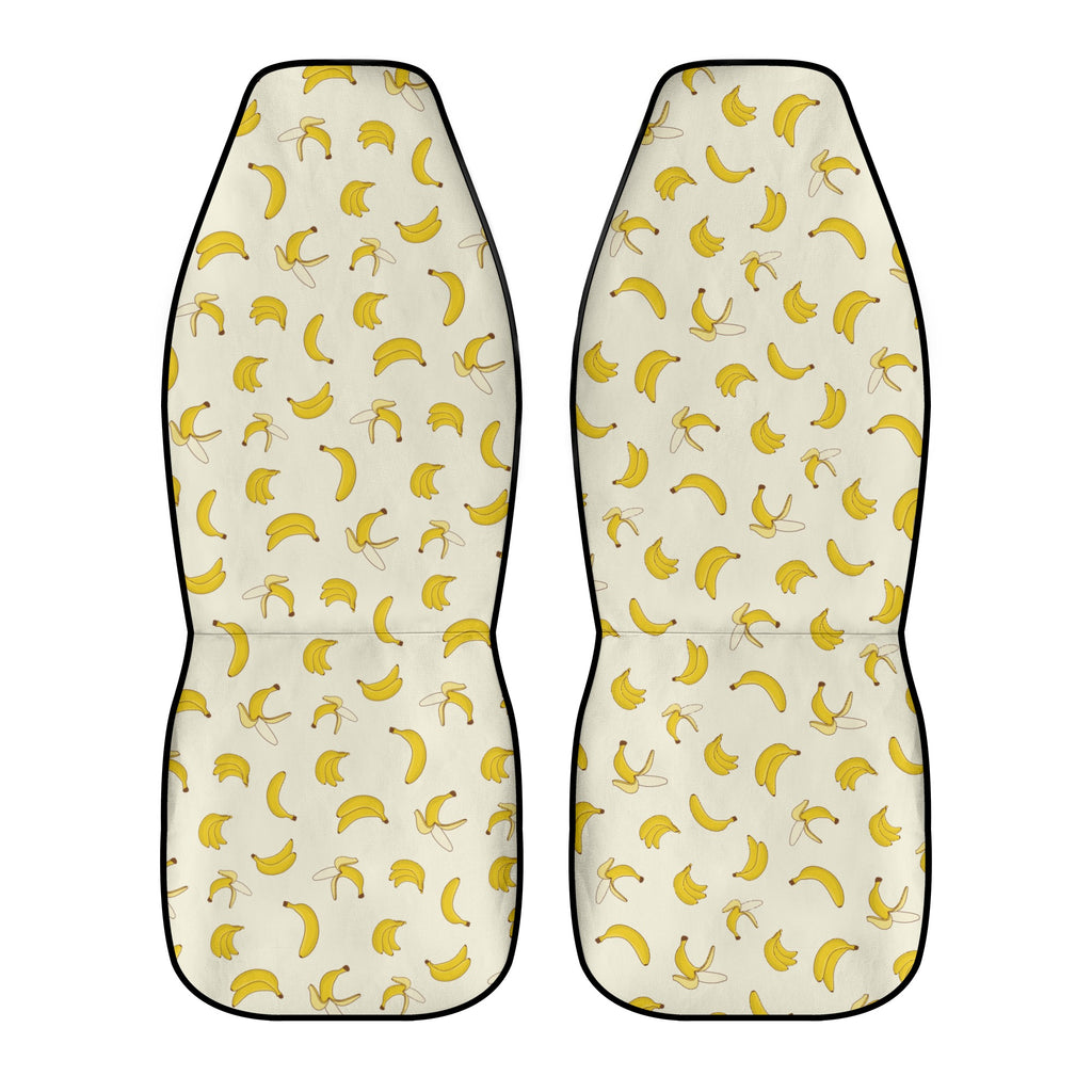 Car Accessories | Car Seat Covers for Front | Set of 2 | Sweat Protector | Vehicle Interiors –Yellow Bananas