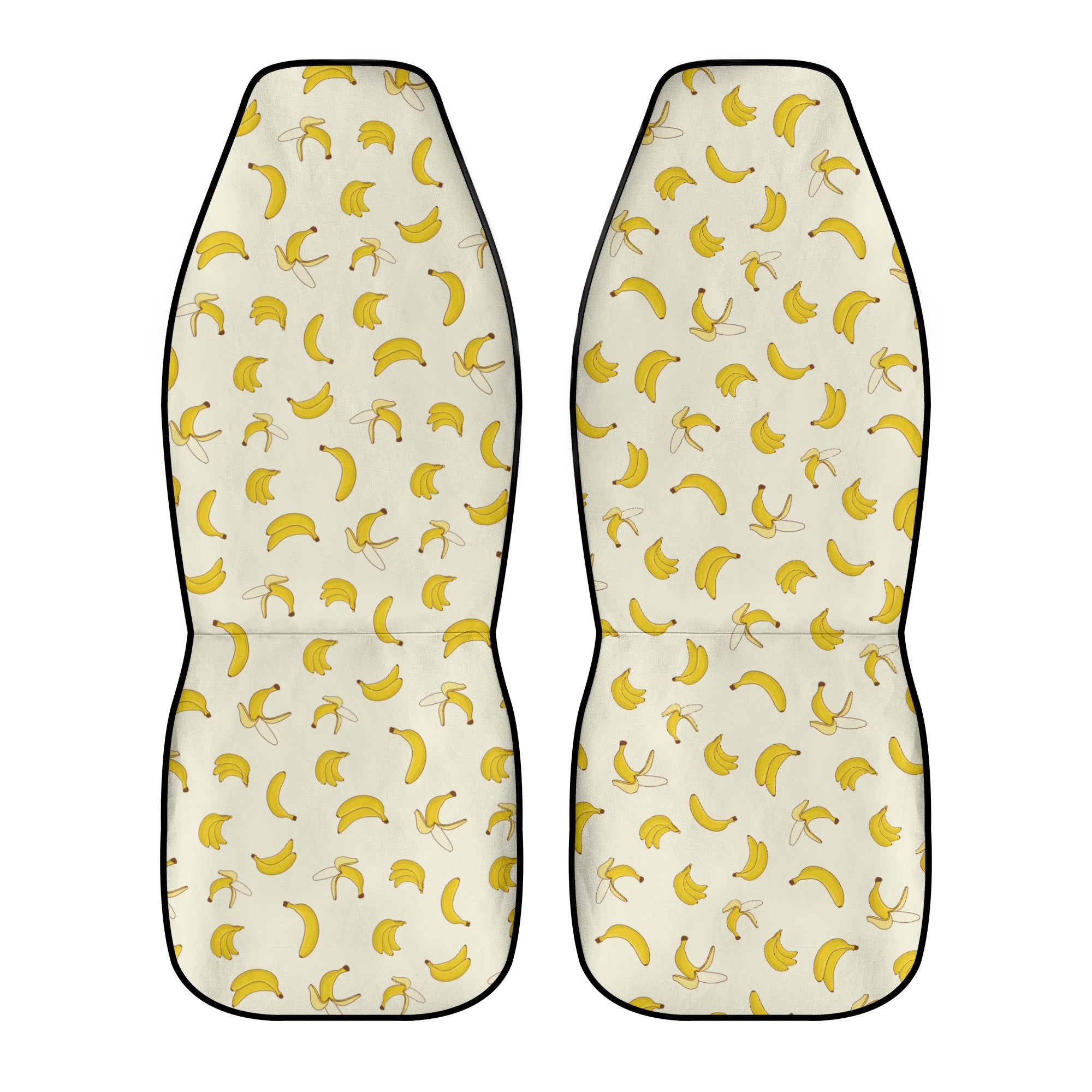 Car Accessories | Car Seat Covers for Front | Set of 2 | Sweat Protector | Vehicle Interiors –Yellow Bananas