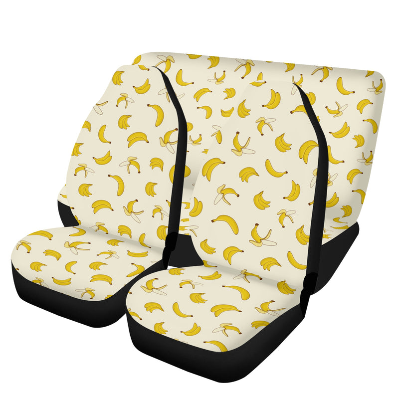 Car Accessories | Car Seat Covers for Front & Back | Cool Fitted Sweat Protector | Vehicle Interiors Upholstery | Yellow Bananas