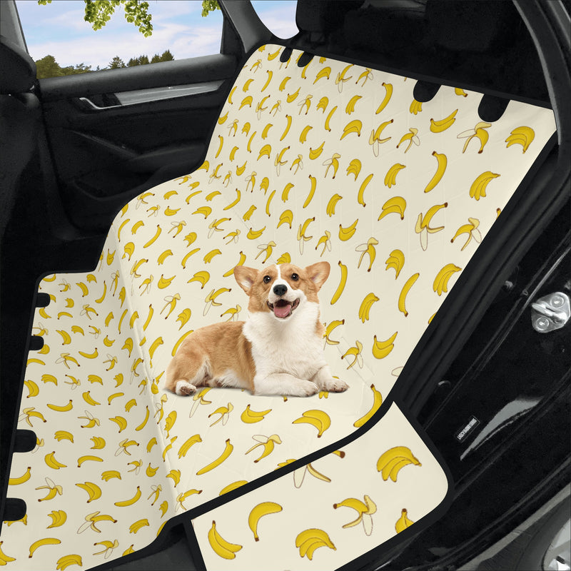 Dog Car Seat Covers and Hammocks | Pet Accessories | Back Seat Cover for Dogs and Cats - Bananas Pattern