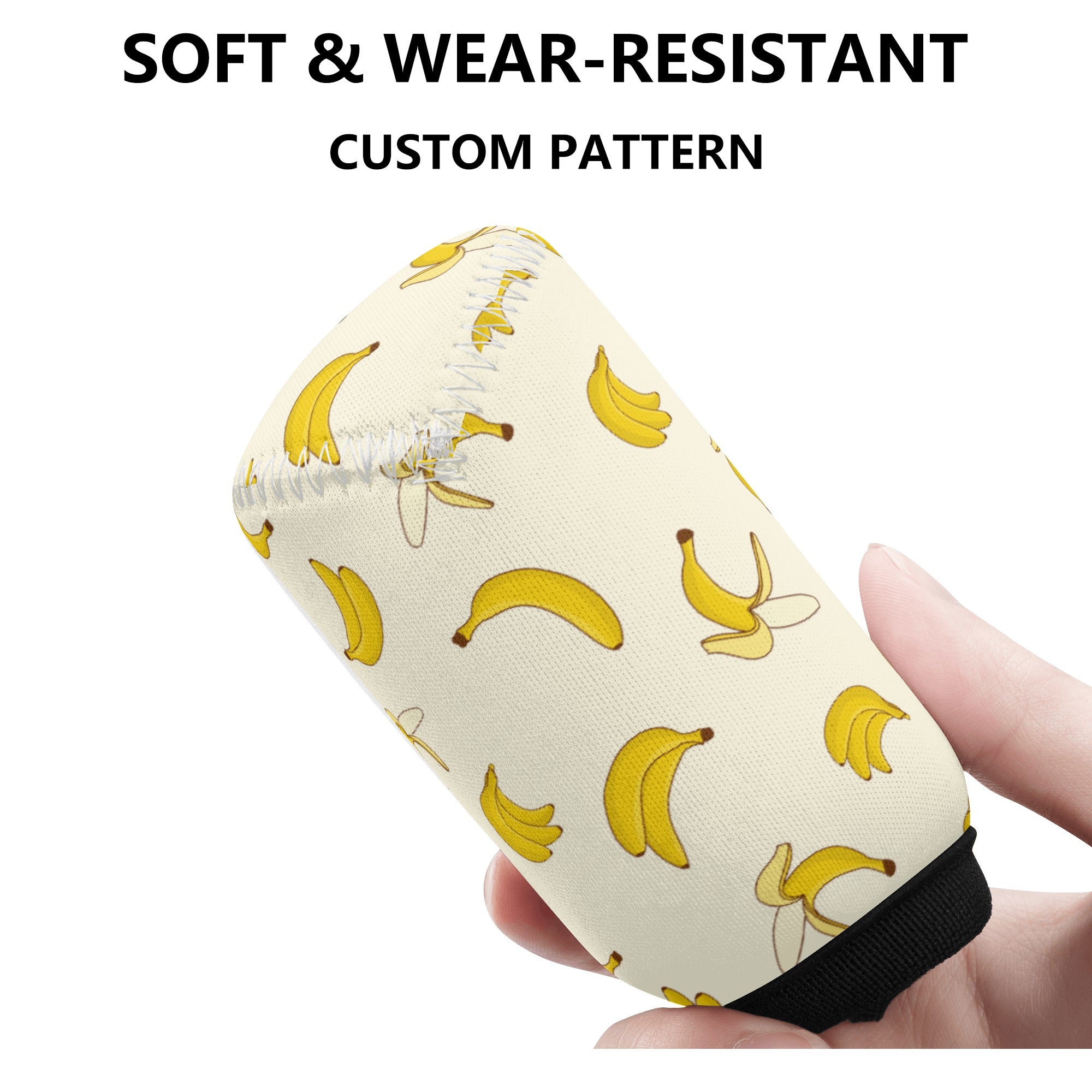 Gear Knob Cover for Cars | Manual or Automatic Transmission stick cover | Car Shifter Gear cover -Yellow Bananas