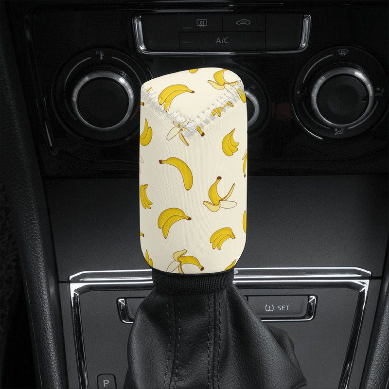 Gear Knob Cover for Cars | Manual or Automatic Transmission stick cover | Car Shifter Gear cover -Yellow Bananas