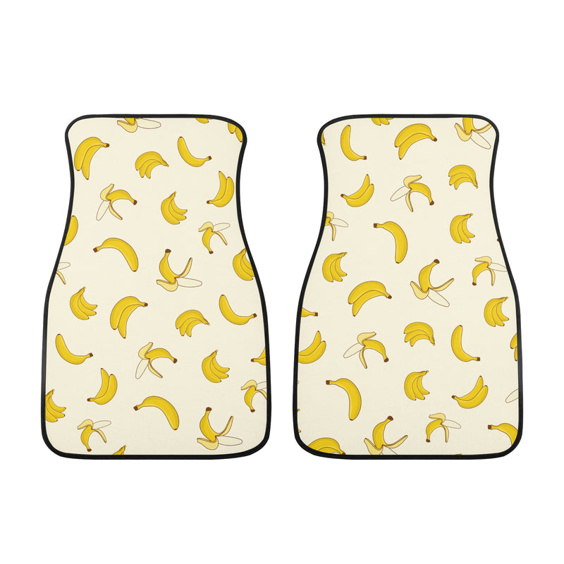 Car Floor Mats | Set of 2 | Universal size | All Weather proof | Affordable | Washable- Yellow Bananas