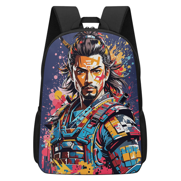 Anime book bag for teenagers of Middle school and High School | Trendy Fan Gear for Teenagers | Samurai Warrior