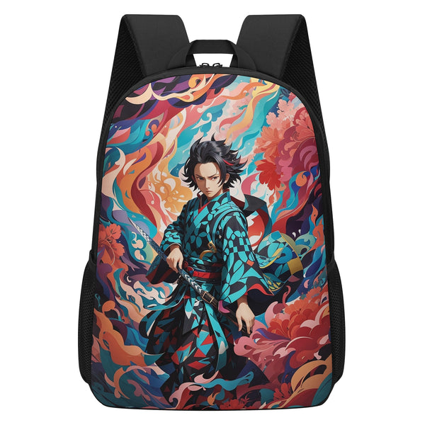 Anime backpacks for Middle school and High School | Trendy Fan Gear for Teenagers | Tanjiro-Slayer of Demon